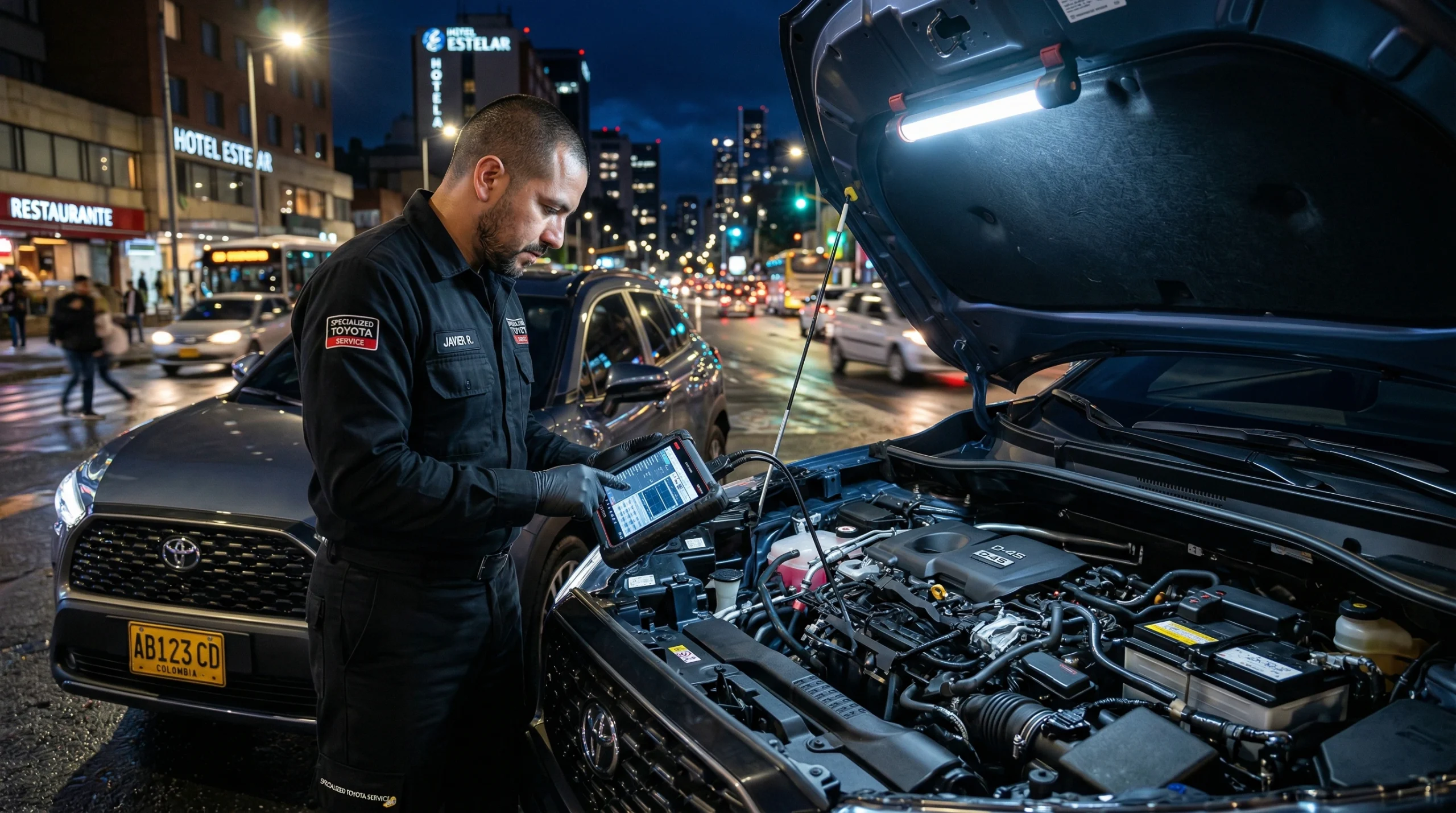 Batería Toyota descargada solución en Bogotá