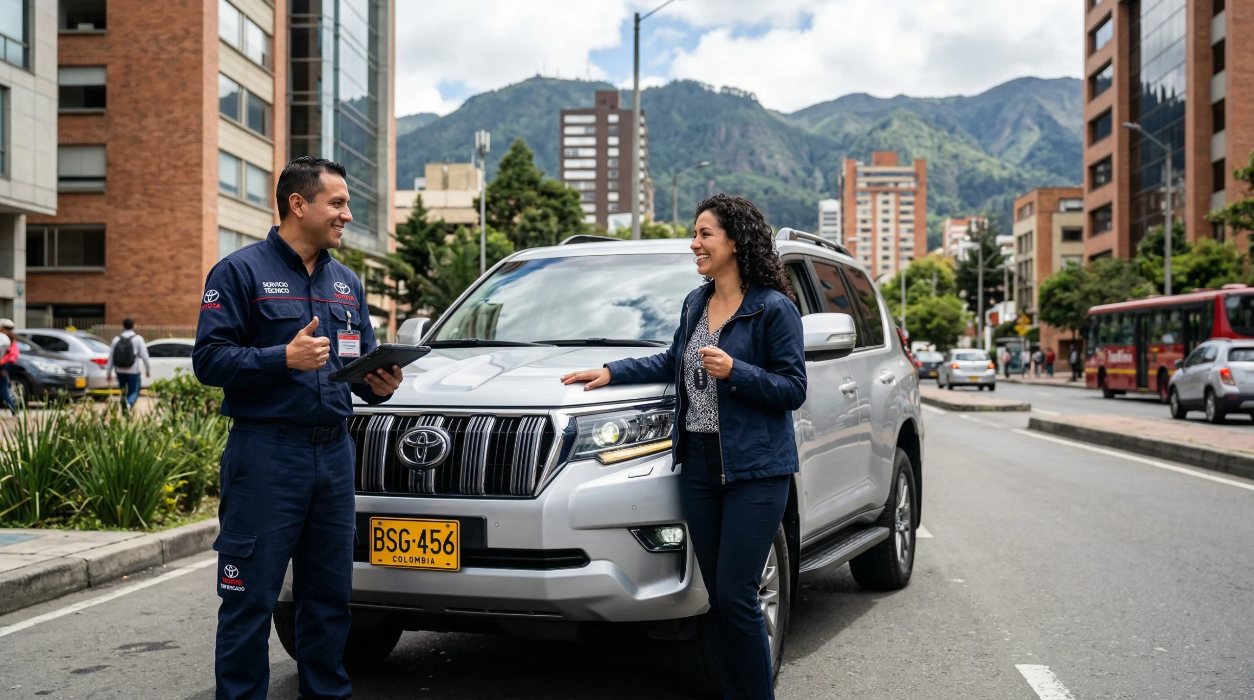 Cliente satisfecho con reparación Toyota en Bogotá