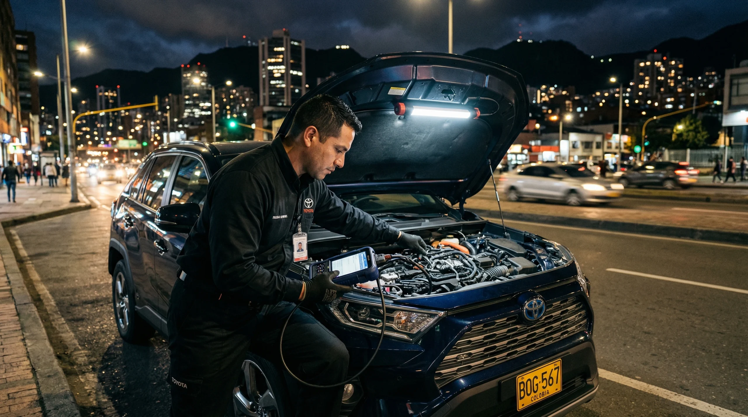 Diagnóstico con scanner Toyota en Bogotá